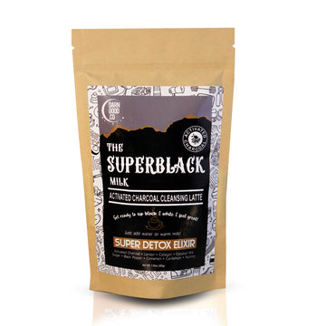 The Superblack Milk Activated Charcoal Cleansing Latte