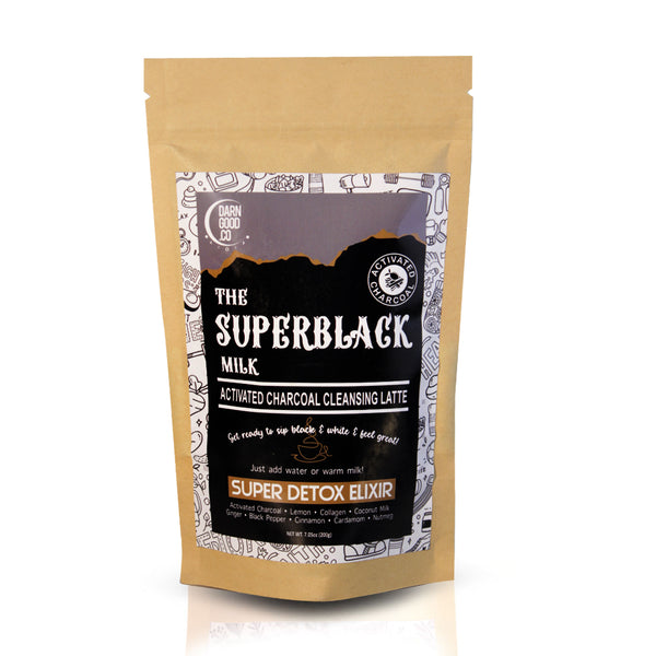 The Superblack Milk Activated Charcoal Cleansing Latte - Delidrop