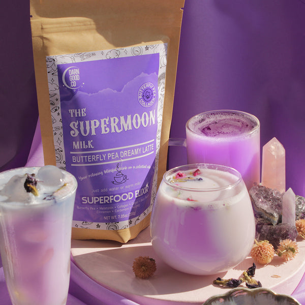 The Supermoon Milk Butterfly Pea Latte - Delidrop