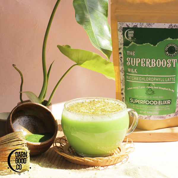 The Superboost Milk Matcha Chlorophyll Latte - Delidrop