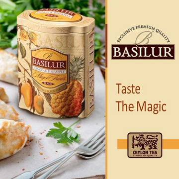 BASILUR TEA "Magic Fruits" Mango & Pineapple - T. Caddy (100g)