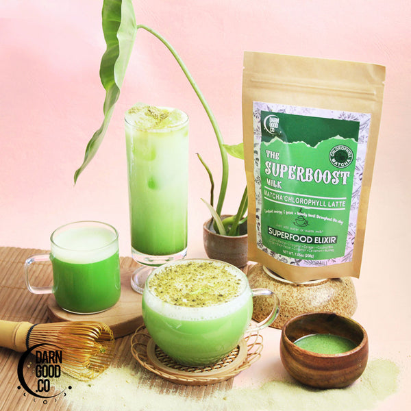 The Superboost Milk Matcha Chlorophyll Latte - Delidrop