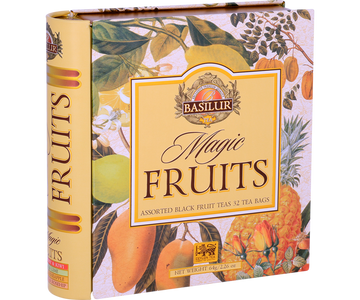 BASILUR TEA BOOK Magic Fruits "Assorted Black Fruit Teas" (32 Tea Bags)