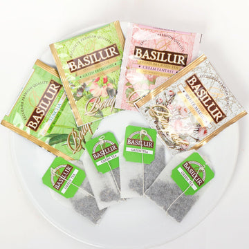 BASILUR TEA BOOK Bouquet "Assorted" Exclusive Green Tea Collection (32 Tea Bags)