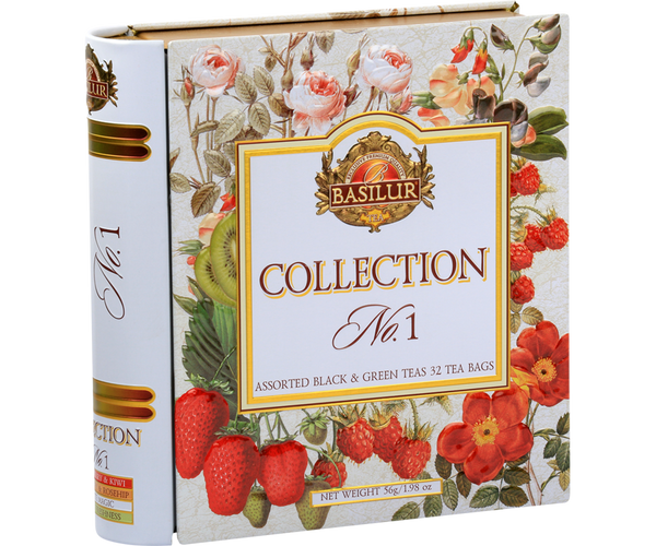 BASILUR TEA BOOK Collection No. 1 "Assorted Black & Green Teas" (32 Tea Bags) - Delidrop