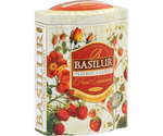 BASILUR TEA "Fruit Infusions" Strawberry & Raspberry - T. Caddy (100g) - Delidrop