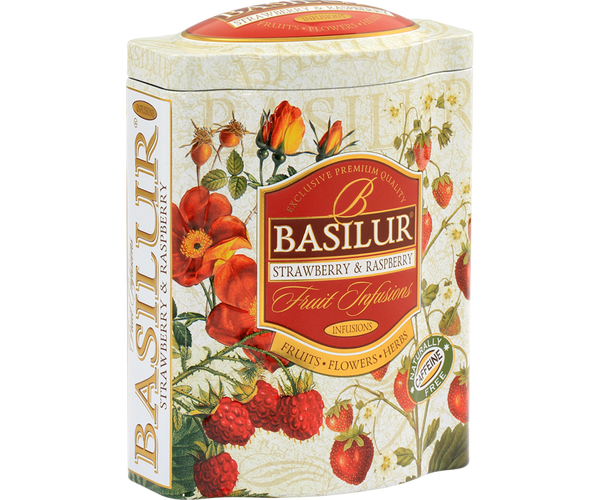 BASILUR TEA "Fruit Infusions" Strawberry & Raspberry - T. Caddy (100g) - Delidrop