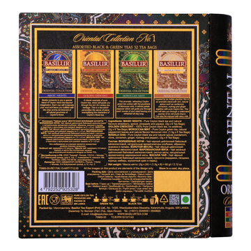 BASILUR TEA BOOK Oriental "Assorted Black & Green Tea" Collection No.1 (32 Tea Bags)