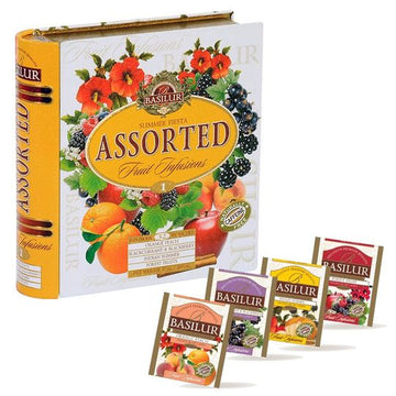 BASILUR TEA BOOK Summer Fiesta "Assorted" Fruit Infusions Vol. I (32 Tea Bags)