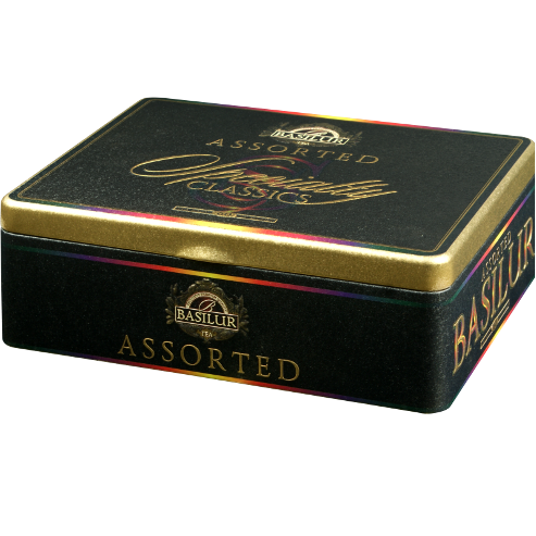 BASILUR TEA "Specialty Classics" Assorted - Metal Tin Caddy (60 Tea Bags) - Delidrop