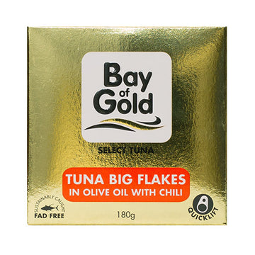 Bay of Gold Tuna Big Flakes in Oil with Chili 180g