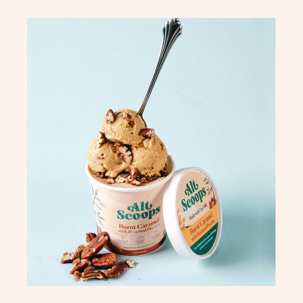 Burnt Caramel with Roasted Pecans Gelato - Delidrop