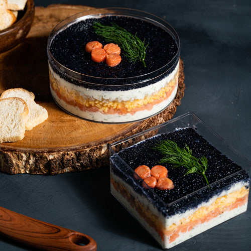 Caviar Pie with Smoked Salmon - Delidrop