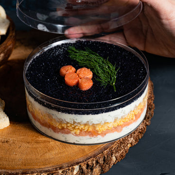 Caviar Pie with Smoked Salmon