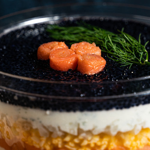 Caviar Pie with Smoked Salmon - Delidrop