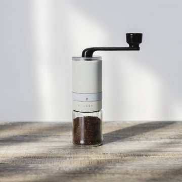 Portable Manual Coffee Grinder (White - 100ml)