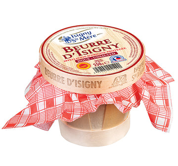 Isigny Ste Mere Unsalted Butter in Basket