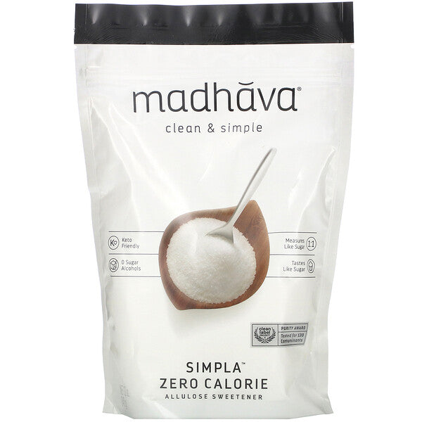 Madhava Natural Sweeteners Simpla Zero Calorie Allulose Sweetener - Delidrop