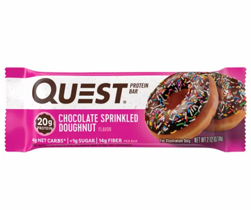 Quest Nutrition Protein Bars Chocolate Sprinkled Doughnut