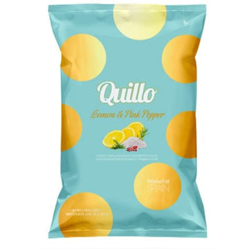 Quillo Potato Chips Lemon & Pink Pepper