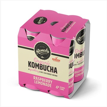 Remedy Organic Kombucha Raspberry Lemonade