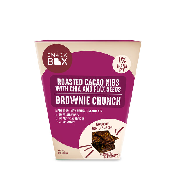 Snack Box Roasted Cacao Nibs with Chia and Flaxseeds - Delidrop