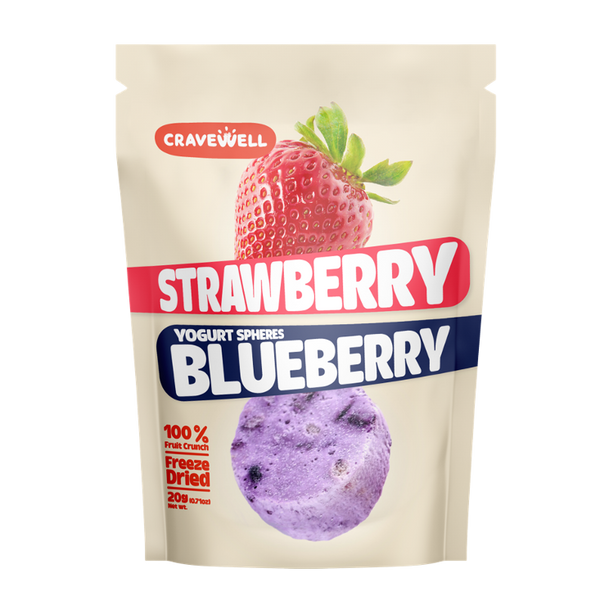 Strawberry Blueberry Yogurt Sphere Fruit Crunch - Delidrop