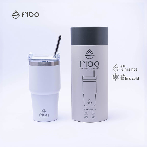 Fibo Classic Tumbler 20oz Insulated Stainless Steel Desk Tumbler - Delidrop