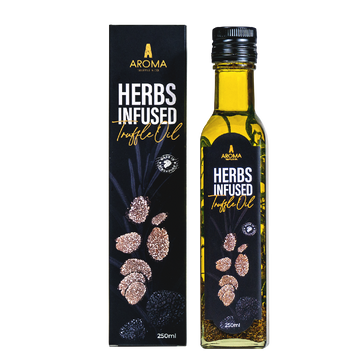 Aroma Herbs Infused Truffle Oil (with real truffle slices)