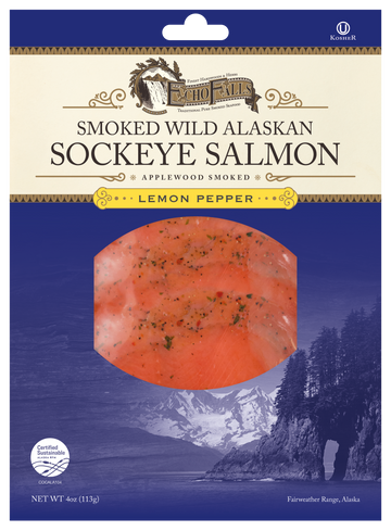 Echo Falls Lemon Pepper Smoked Wild Alaskan Salmon