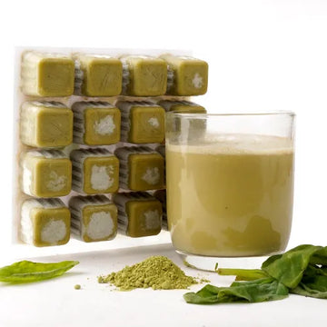 Frozen Smoothie Cubes Matcha-Spinach