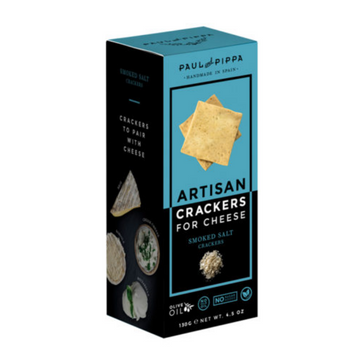 Paul and Pippa Smoked Salt Artisan Crackers