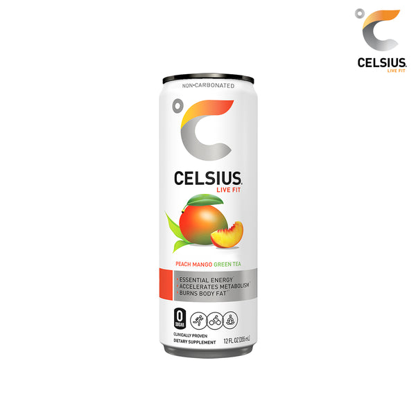 Celsius Fitness Energy Drink Peach Mango Green Tea - Delidrop